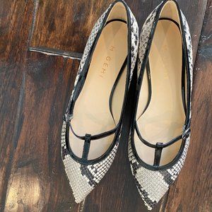 M. Gemi Snakeskin Flat
